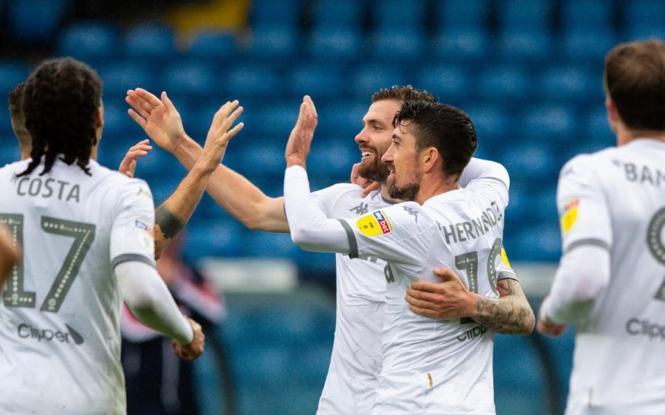 Leeds celebrate a big win over Stoke - Getty Images