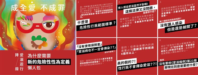  愛滋遊行陣線將支持政府修訂「危險性行為之規範標準」。（圖／「愛滋遊行陣線」提供）