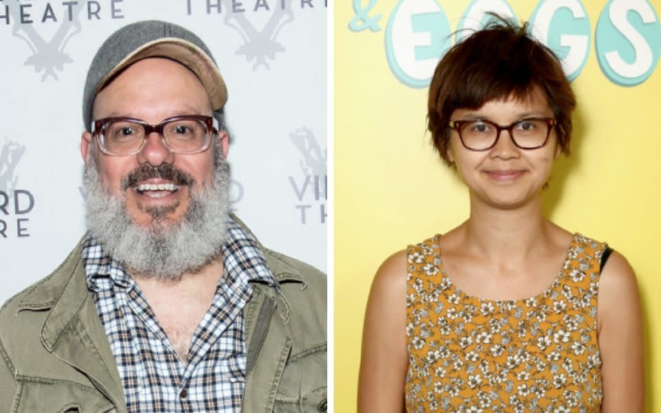David Cross and&nbsp;Charlyne Yi. (Photo: Mark Sagliocco via Getty Images / Todd Williamson via Getty Images)