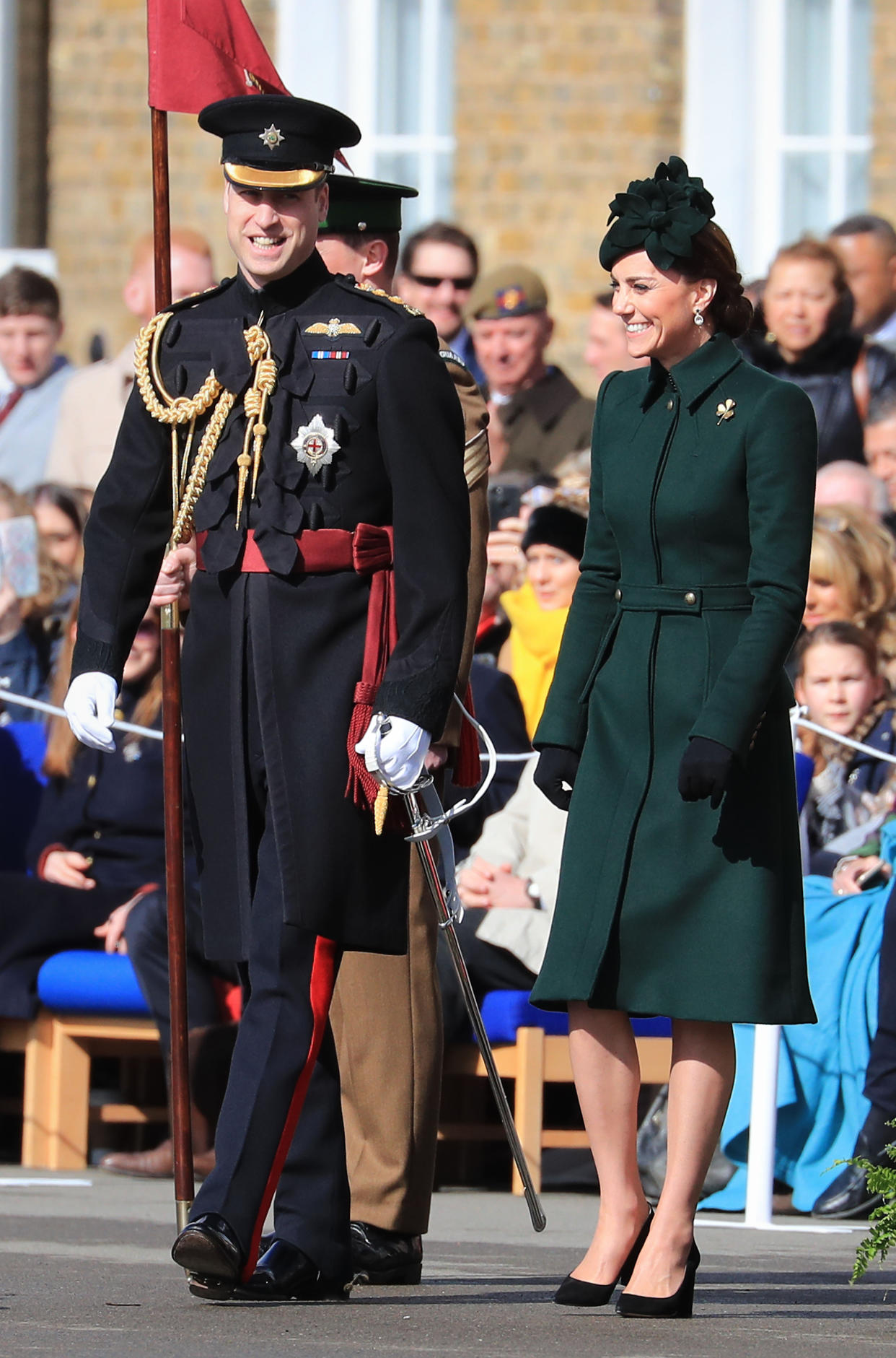 The Duke and Duchess of Cambridge attend the St Patrick’s Day parade [Photo: PA]