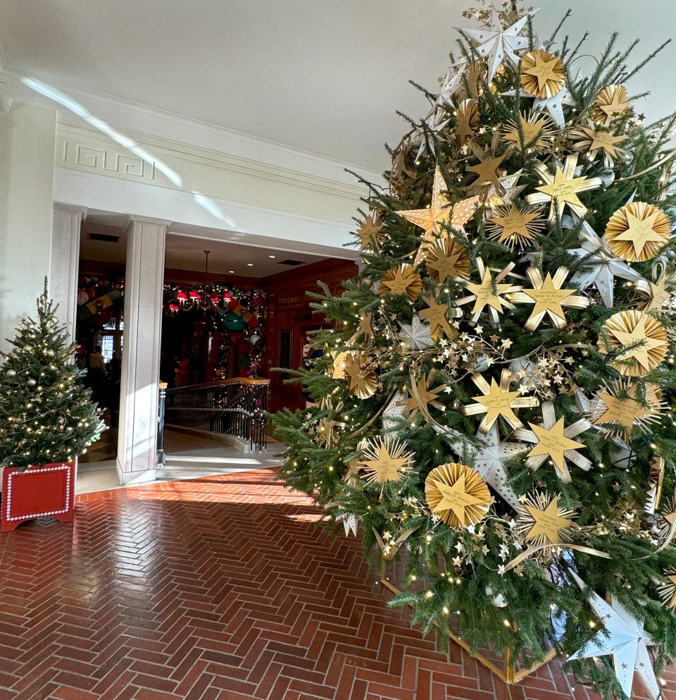 Mindy Shubert Geist took a picture of the Gold Star Christmas tree she helped decorate at the White House.