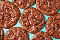 <p>Skip the flour and butter and you'll still have the fudgiest cookie with irresistible crispy edges.</p><p><em><a href="https://www.delish.com/cooking/recipe-ideas/a19573617/flourless-fudge-cookies-recipe/" rel="nofollow noopener" target="_blank" data-ylk="slk:Get the recipe from Delish »;elm:context_link;itc:0;sec:content-canvas" class="link ">Get the recipe from Delish »</a></em></p>