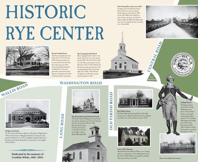 Historic markers were placed throughout Rye as part of the town's 400th anniversary celebration.