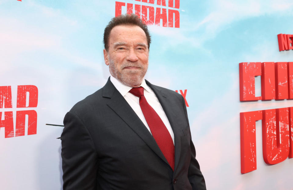 Arnold Schwarzenegger is up for a Marvel movie 'if the role is right' credit:Bang Showbiz