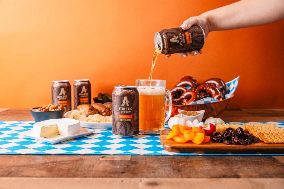 Athletic Brewing’s Oktoberfest, first released in 2019, is available nationwide at select U.S. retailers in 6 packs of 12-ounce cans for $9.99 - $11.99.