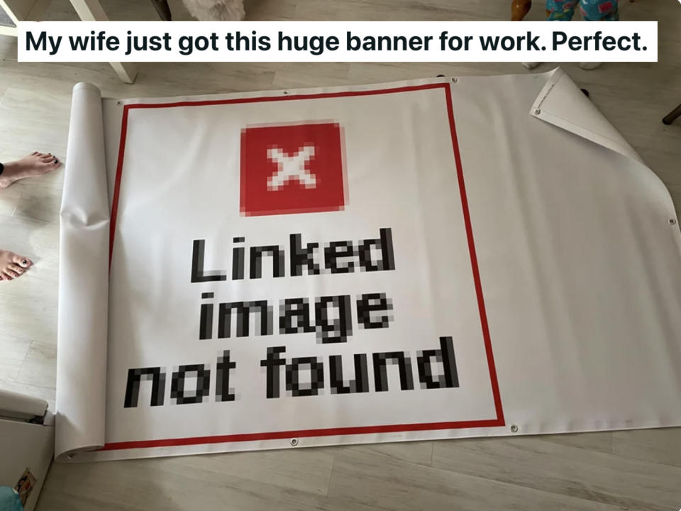 linked image not found is what is printed on the banner