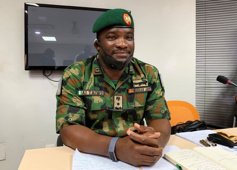 Brigadier General Ahmed Taiwo, attends a judicial panel in Lagos