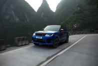 <p>Jaguar Land Rover sure gets its money's worth from its supercharged V-8, and the company's engineers keep extracting more and more power from the engine. In the <a href="https://www.caranddriver.com/land-rover/range-rover-sport-supercharged-svr" rel="nofollow noopener" target="_blank" data-ylk="slk:Land Rover Range Rover Sport SVR;elm:context_link;itc:0;sec:content-canvas" class="link ">Land Rover Range Rover Sport SVR</a>, as well as the <a href="https://www.caranddriver.com/jaguar/f-type-r-svr" rel="nofollow noopener" target="_blank" data-ylk="slk:Jaguar F-type SVR;elm:context_link;itc:0;sec:content-canvas" class="link ">Jaguar F-type SVR</a> sports car, the 5.0-liter is rated 575 horsepower and 516 lb-ft of torque. Enough, Land Rover says, to get the big SUV to 60 mph in 4.3 seconds and ultimately to 176 mph. Although the two models share the same chassis, that's considerably more performance than you get in the heavier Range Rover SVAutobiography Dynamic. Plus the <a href="https://www.caranddriver.com/land-rover/range-rover-sport-supercharged-svr-2019" rel="nofollow noopener" target="_blank" data-ylk="slk:Range Rover Sport SVR;elm:context_link;itc:0;sec:content-canvas" class="link ">Range Rover Sport SVR</a> is much less expensive with a starting price around $115,000.</p><p><a class="link " href="https://www.caranddriver.com/land-rover/range-rover-sport-supercharged-svr" rel="nofollow noopener" target="_blank" data-ylk="slk:MORE RANGE ROVER SPORT SVR SPECS;elm:context_link;itc:0;sec:content-canvas">MORE RANGE ROVER SPORT SVR SPECS</a></p>