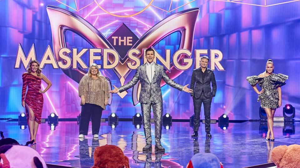 Some pointed out another event that got an exemption from the state's rules was Hughesy's own show, The Masked Singer. Photo: Ten