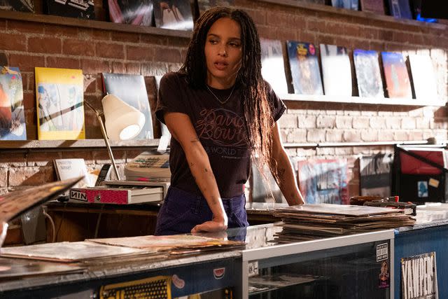 <p>Phillip Caruso/Hulu</p> Zoë Kravitz on 'High Fidelity'