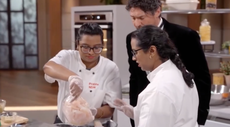 Radha and Prabha cooking in MKR finale