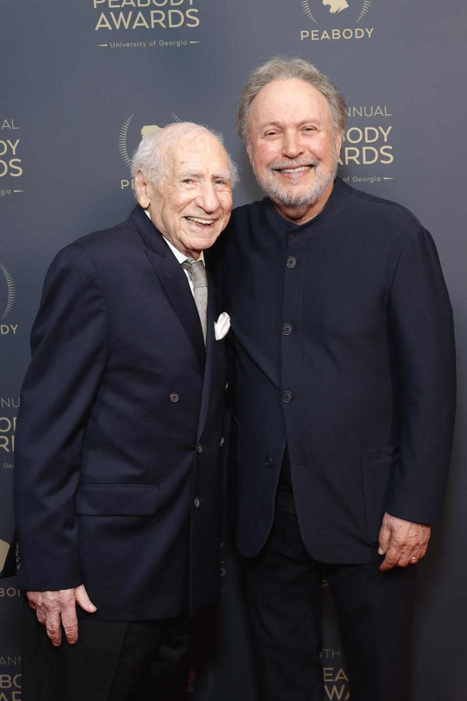Mel Brooks and Billy Crystal attend the 2024 Peabody Awards