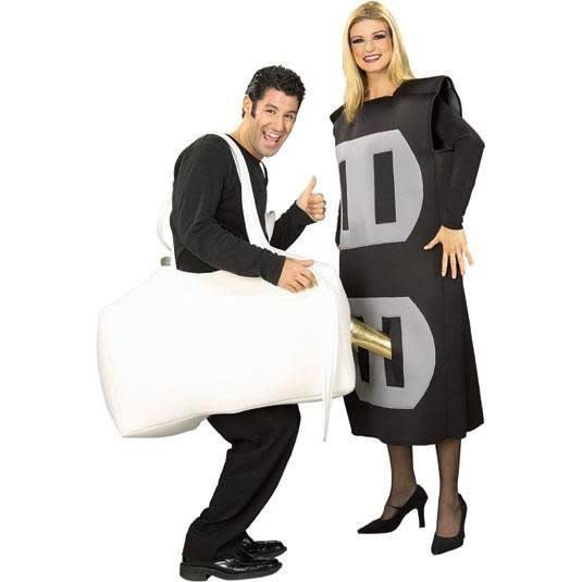 [insert dirty joke here].  <a href="http://www.thepartybazaar.com/costumes/couples-costumes/ha1695500-cos-a-plug-socket" target="_blank">Get it here.</a>