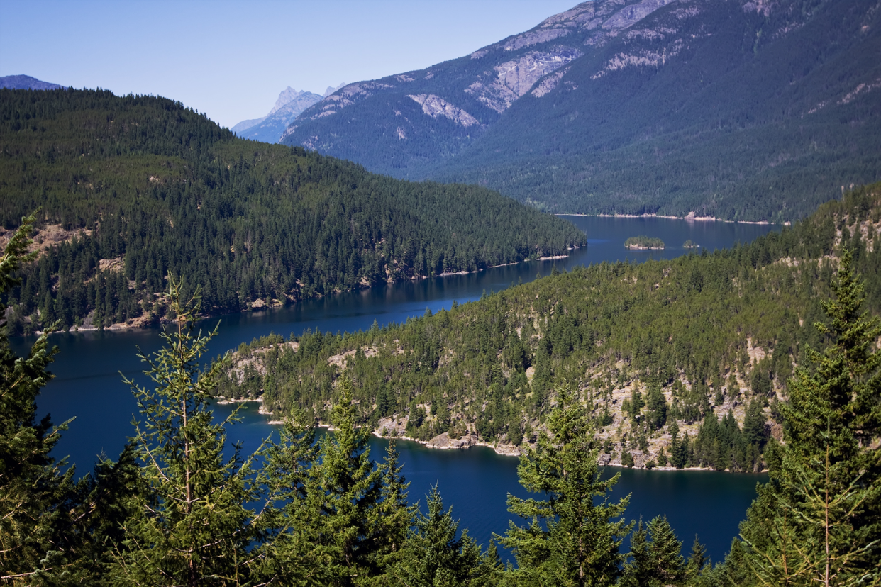 Ross Lake is a large reservoir in the North Cascade mountains of northern Washington state, USA.