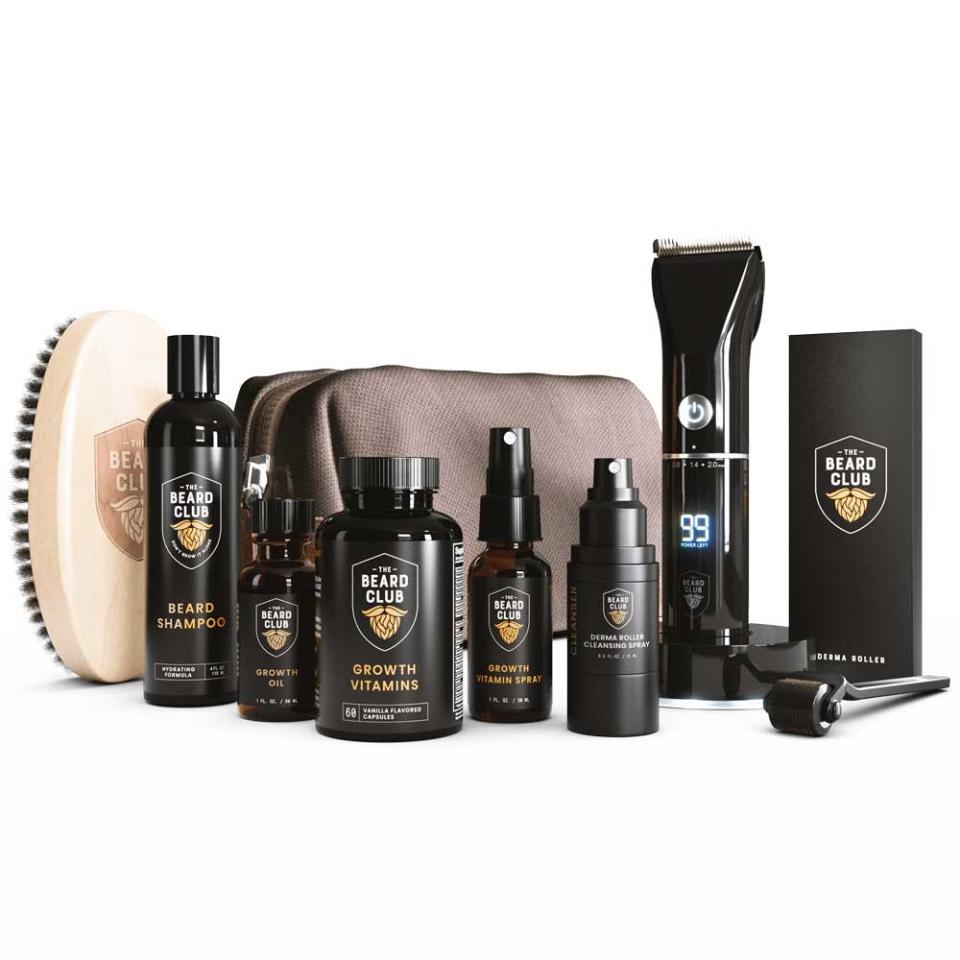 <p><a href="https://go.redirectingat.com?id=74968X1596630&url=https%3A%2F%2Fthebeardclub.com%2Fcollections%2Fbeard-growth-kits%2Fproducts%2Fultimate-growth-kit-trimmer&sref=https%3A%2F%2Fwww.esquire.com%2Fstyle%2Fgrooming%2Fg29658367%2Fbest-beard-grooming-kits%2F" rel="nofollow noopener" target="_blank" data-ylk="slk:Shop Now;elm:context_link;itc:0;sec:content-canvas" class="link ">Shop Now</a></p><p>Ultimate Growth Kit & Trimmer</p><p>$125.00</p><p>thebeardclub.com</p>