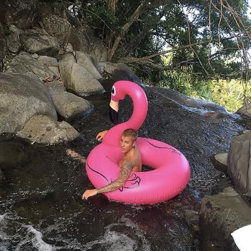 Justin was snapped skinny dipping in Hawaii. Photo: Instagram/justinbieber