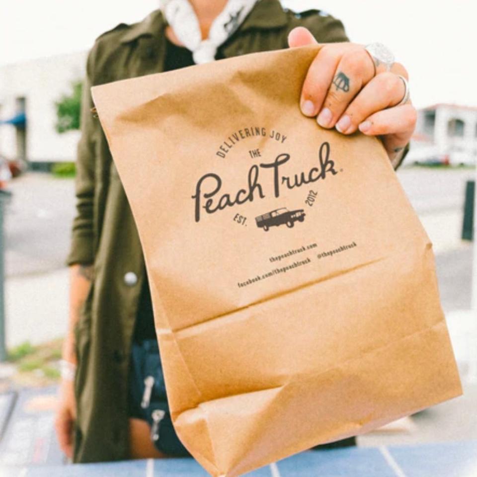 The Peach Truck sells at various pop-up booths around Nashville.