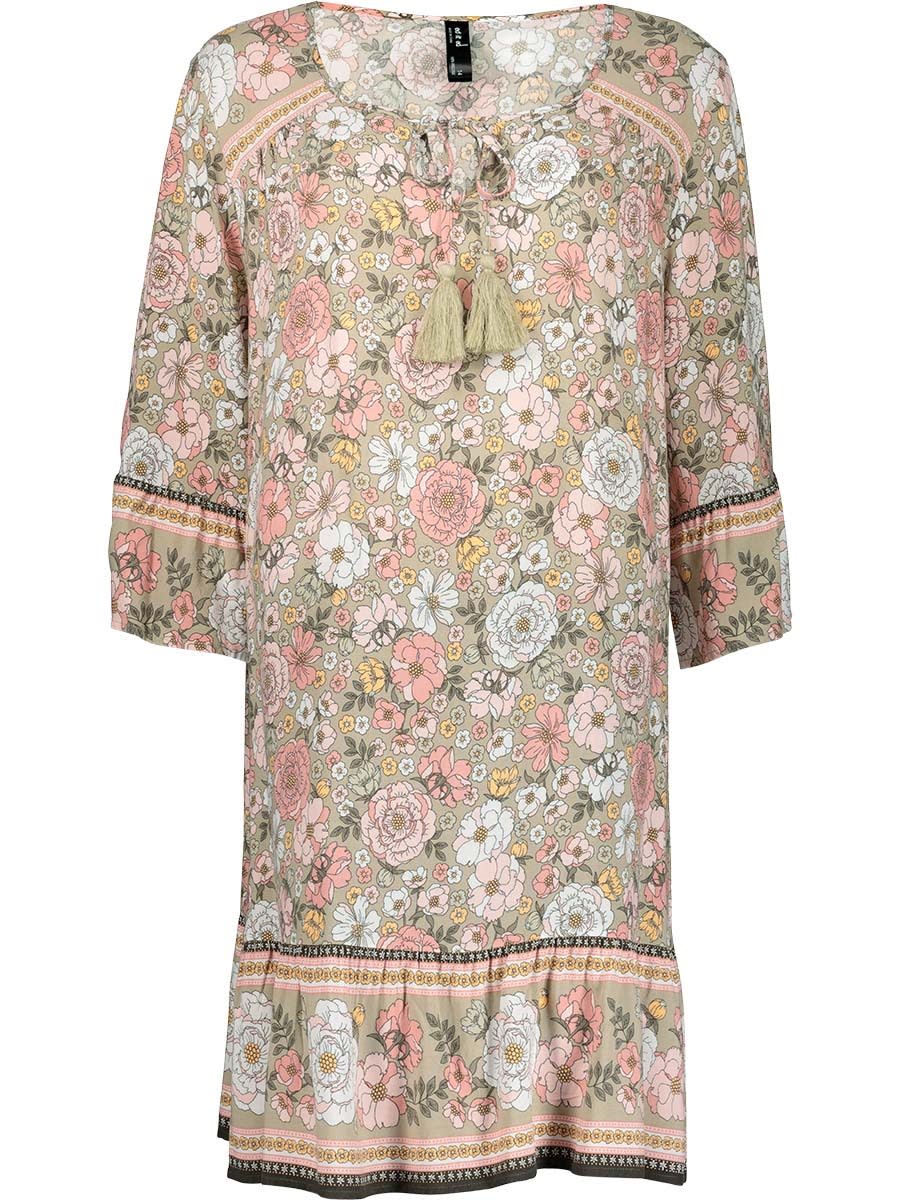 Ruffle Sleeve Floral Peasant Dress, $28