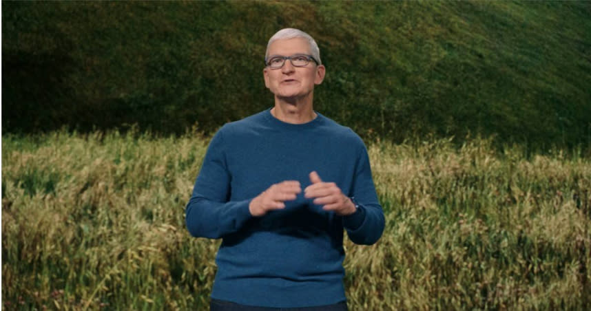 Tim Cook表示將全面防堵內部訊息流出，並抓出爆料者。（圖／翻攝自Apple Event）