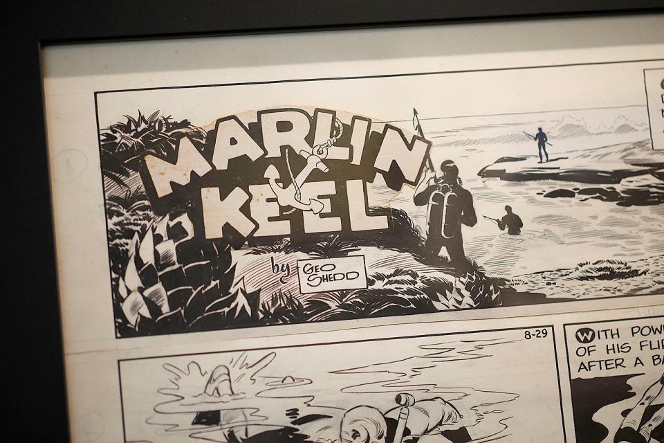 The Marlin Keel comic strip by George Shedd, father of Serena Shedd Green. Serena's mother, Cornelia, did all the lettering.