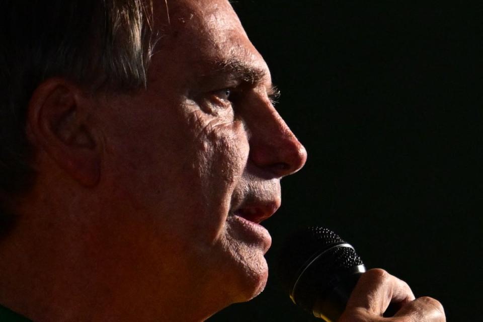 Jair Bolsonaro has been indicted on charges related to suspected falsification of his Covid-19 vaccine records (AFP via Getty Images)