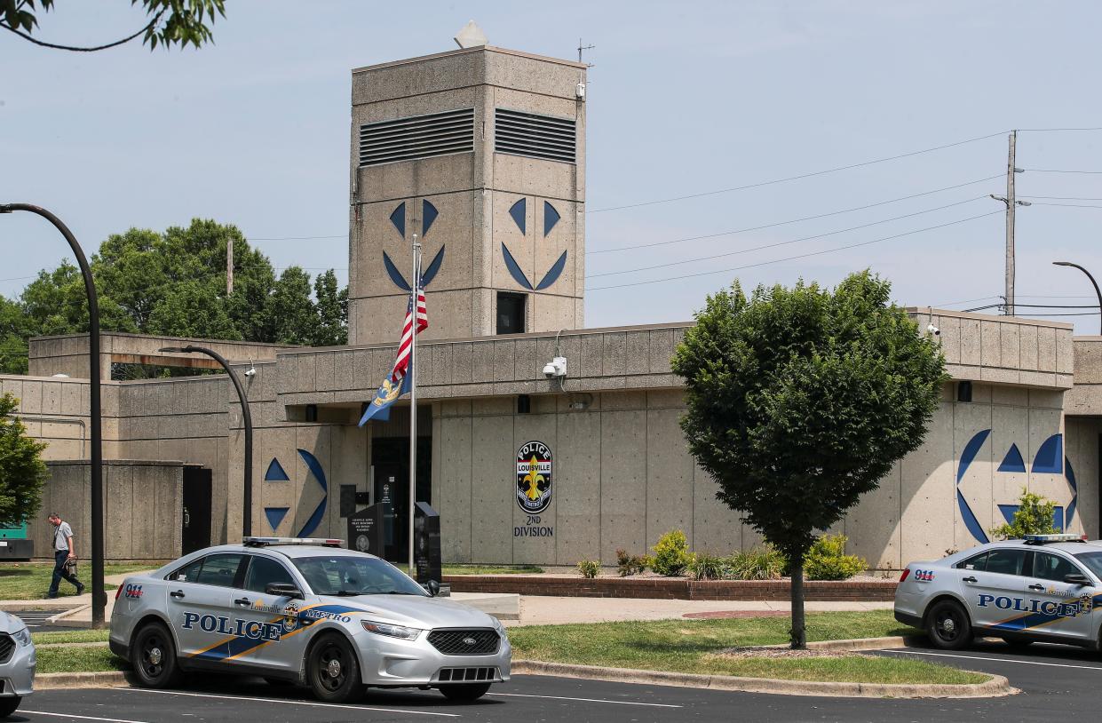 The 2nd District LMPD station on Bohne Avenue in the Park DuValle neighborhood of Louisville, Kentucky. June 17, 2024