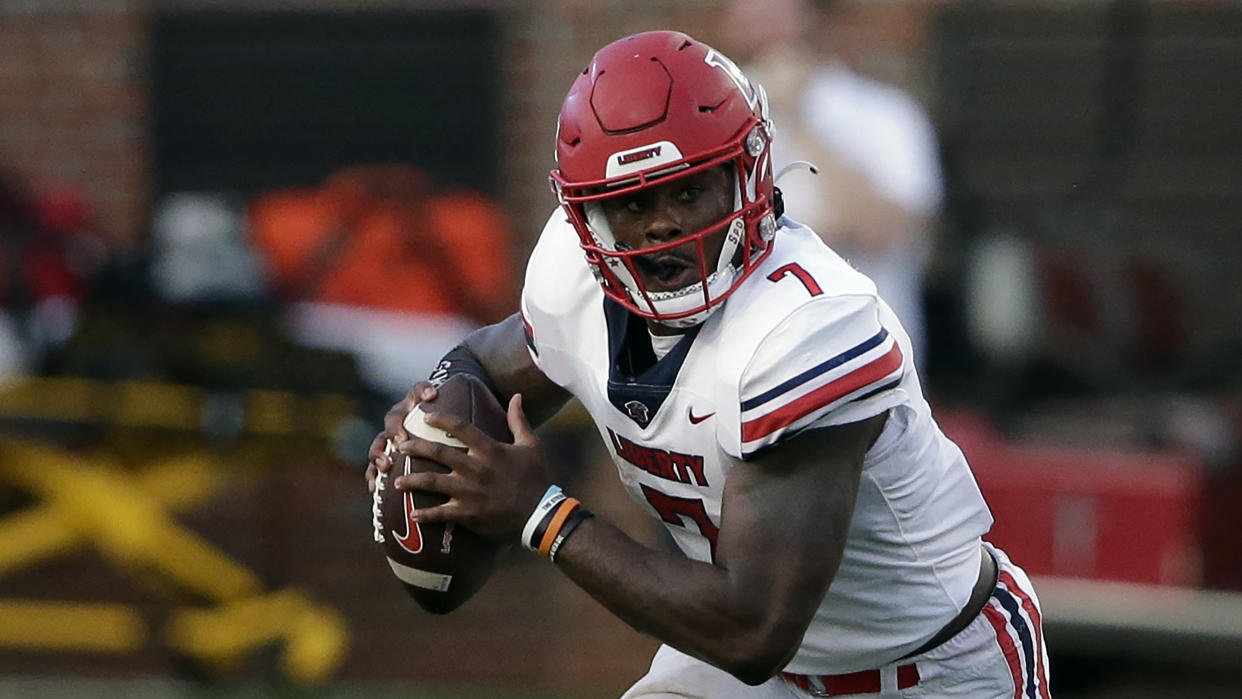 Liberty quarterback Malik Willis is off to a good start this season. (AP Photo/Butch Dill)