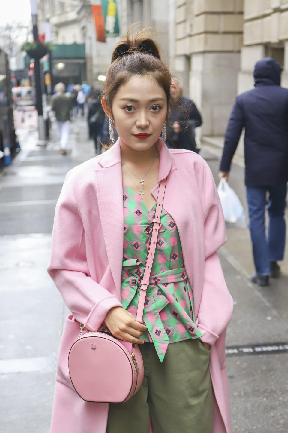 <p>Rosa und Pastell … Es scheint “a thing” zu sein unter den Fashion-Week-Besuchern 2019. </p>