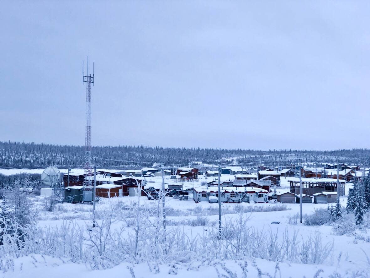Colville Lake, N.W.T., photographed in January 2020. The community is aiming to establish the first component of community self-government in 2024.  (John Last/CBC - image credit)