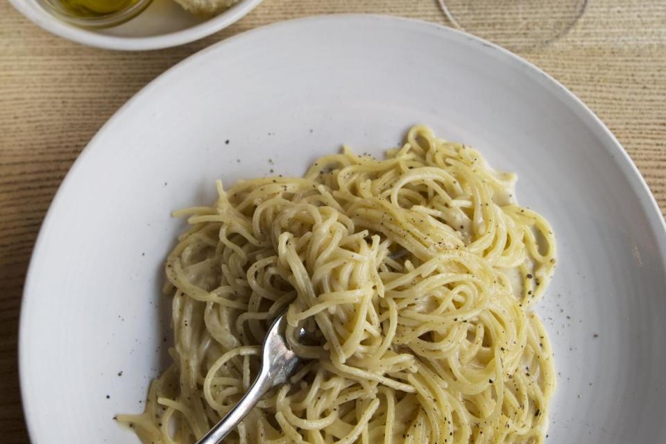 Made with a deft hand: Tonarelli cacio e pepe, Tellicherry pepper and pecorino: Adrian Lourie