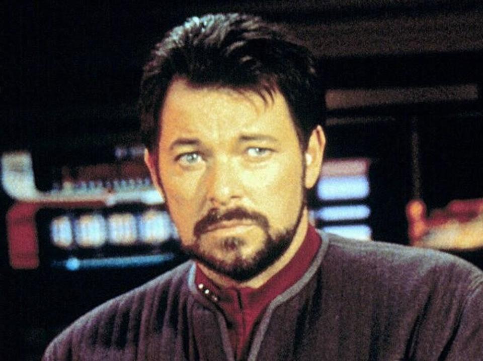 Nimmt Kurs auf das neue Lebensjahr: Jonathan Frakes als "Star Trek"-Held Commander William T. Riker. (Bild: imago images/Mary Evans)