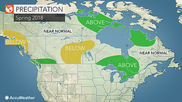 Precipitation, spring 2018/AccuWeather