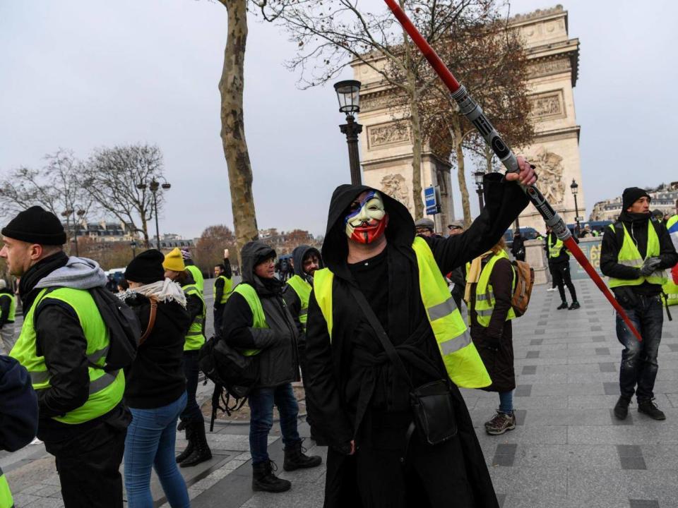 A yellow vest protester (AFP/Getty)