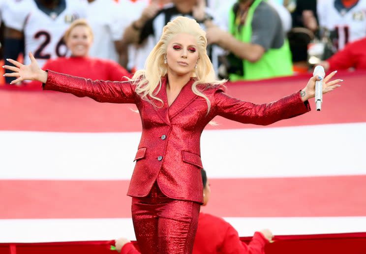 Lady Gaga will perform at the Super Bowl, but will she protest? (Getty Images)