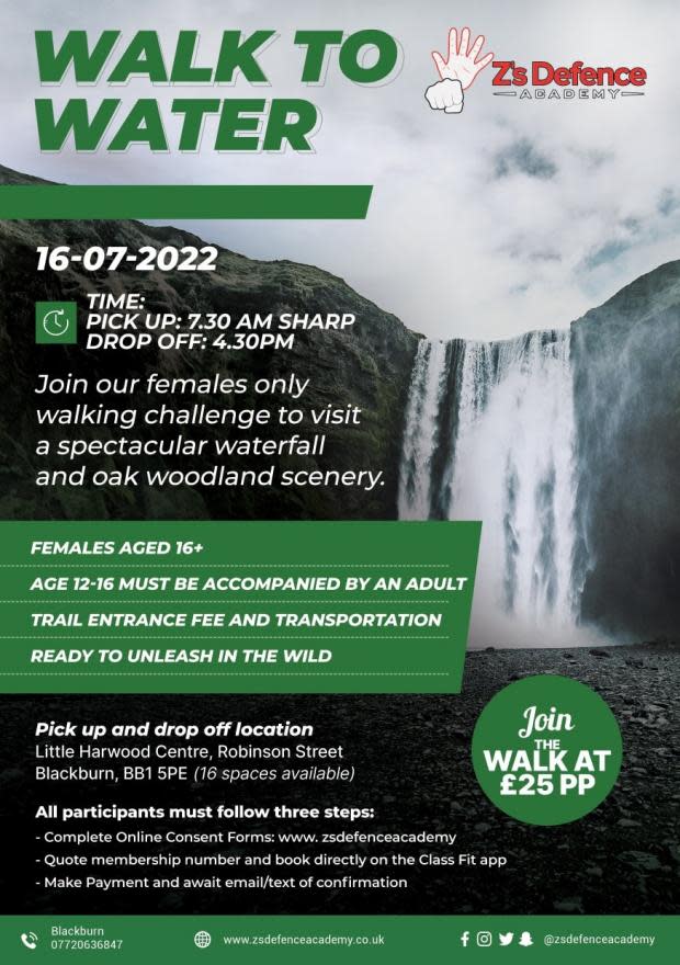 Lancashire Telegraph: Walk To Water to take place on Saturday July, 16