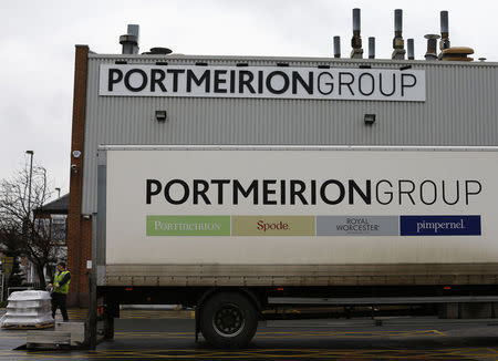 A delivery is made to the Portmeirion Factory in Stoke-on-Trent, central England, February 16, 2015. REUTERS/Darren Staples