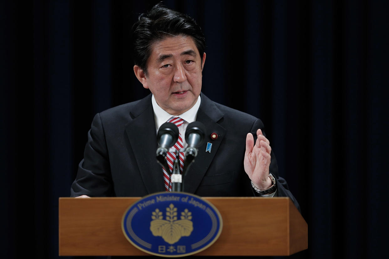 Japanese Prime Minister Shinzo Abe Press Conference