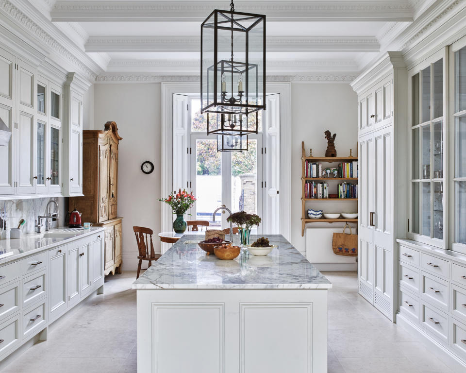 Lighten a room with pale natural stone