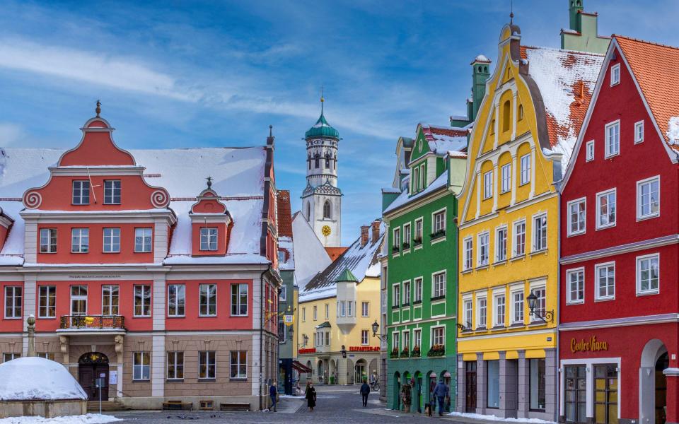 Colorful Memmingen is one of the best preserved medieval old cities in Germany