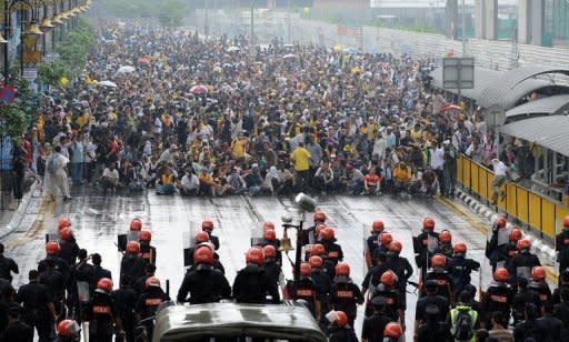 Police face off against thousands of protesters during a mass rally in Kuala Lumpur. Malaysian police fired tear gas and water cannon, and arrested 1,667 people during clashes with protesters who defied government warnings to rally in the capital for electoral reform