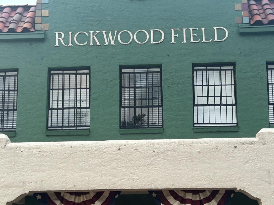 A general view of Rickwood Field in Birmingham, Alabama.