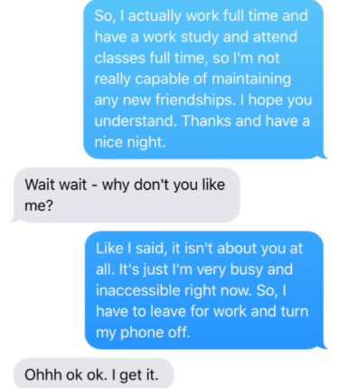 Girl’s ultimate revenge after shocking texts