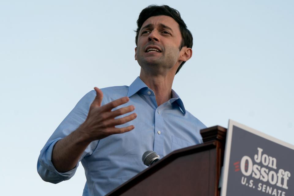 Democrat Georgia candidate Jon Ossoff launches blistering attack on Trump state visit (Getty Images)