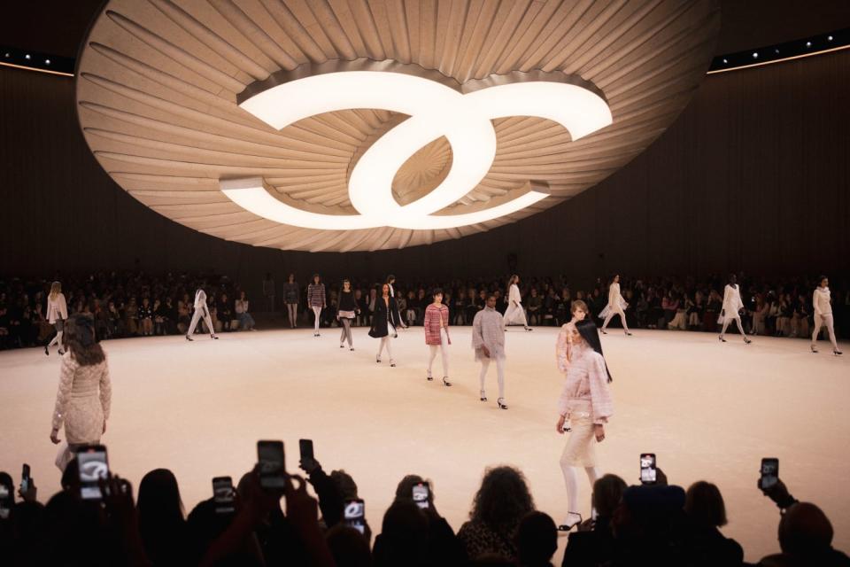 Models walking in the Chanel's Haute Couture SS24 show. (PHOTO: Chanel)