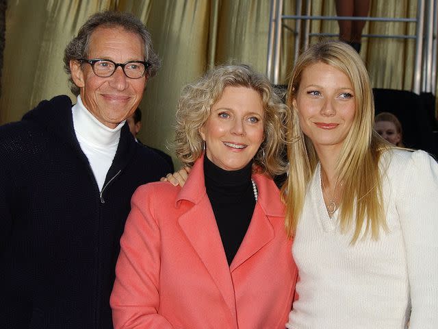 Gregg DeGuire/WireImage Bruce Paltrow, Blythe Danner and Gwyneth Paltrow