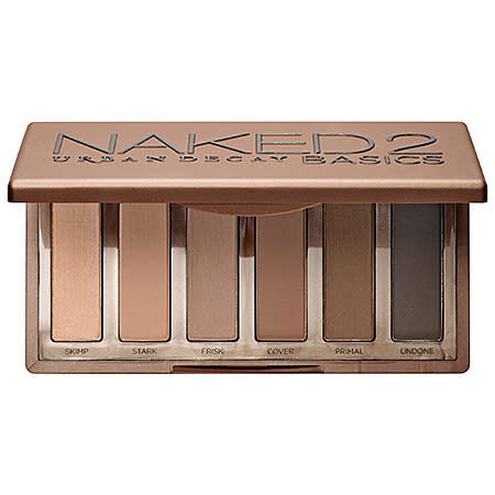 <p><i>Naked2 Basics, $36, <a href="http://www.sephora.com/naked2-basics-P388225?skuId=1637719&icid2=products%20grid:p388225" rel="nofollow noopener" target="_blank" data-ylk="slk:Sephora.ca;elm:context_link;itc:0;sec:content-canvas" class="link ">Sephora.ca</a> </i></p>