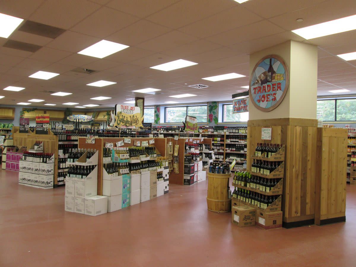 Trader Joe's wine section