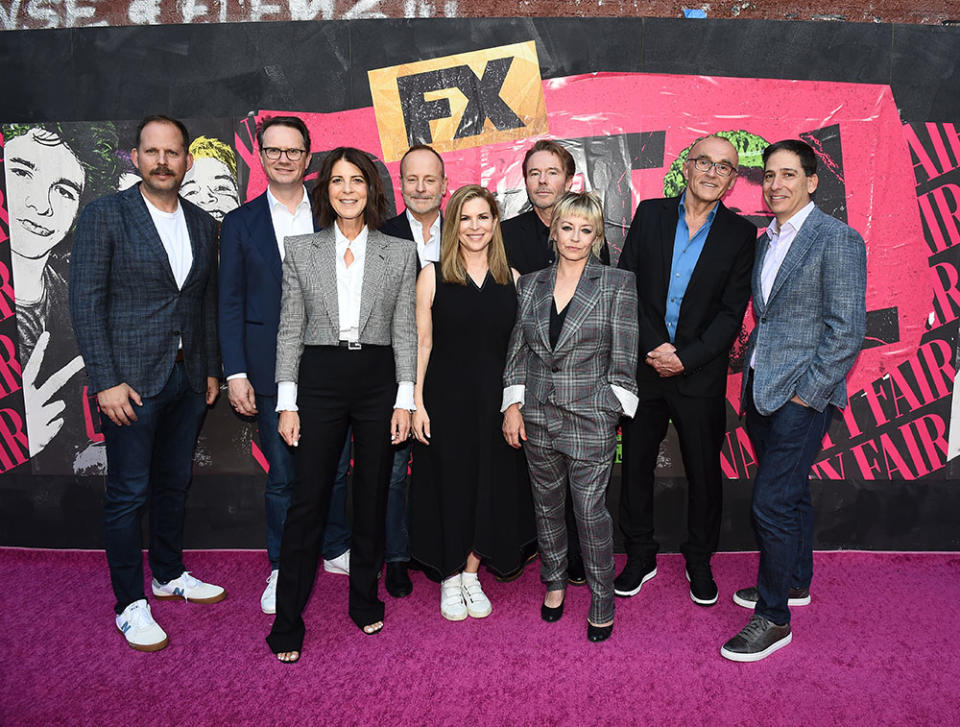 Nick Grad, Peter Rice, Anita Camarata, John Landgraf, Gail Lyon, Craig Pearce, Tracey Seaward, Danny Boyle and Eric Schrier - Credit: Ilya S. Savenok/Getty Images