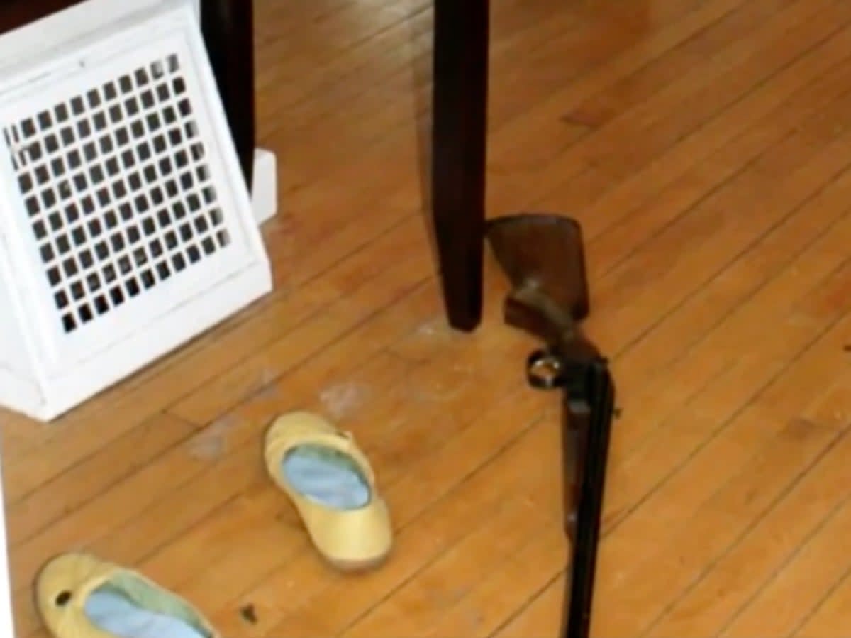 The weapon recovered from the Firkus home (CBS/St Paul PD)