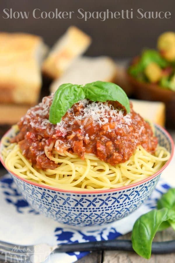 summer slow cooker recipes spaghetti sauce